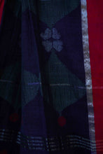 Load image into Gallery viewer, Saanjh Purple Fulia Cotton Saree
