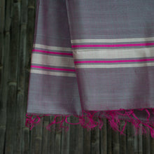 Load image into Gallery viewer, Silver Spring Grapeade Handwoven Silk Stole
