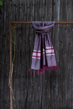 Load image into Gallery viewer, Silver Spring Grapeade Handwoven Silk Stole
