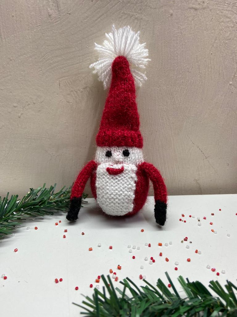 Christmas Hand Knitted Santa Claus