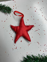Load image into Gallery viewer, Mini Handmade Christmas Stars- Assorted Hangings ( Set of 5 )