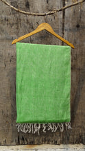 Load image into Gallery viewer, Comfy Cools Plain Green Linen Stole
