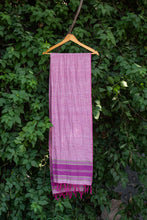Load image into Gallery viewer, Plain Pink Cotton-Linen Stole
