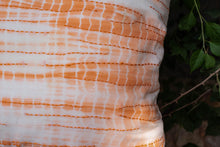 Load image into Gallery viewer, Tie-Dye White-Orange Handcrafted Cotton Cushion Cover