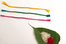 Load image into Gallery viewer, Macrame Beaded Rakhi ( Available in 3 Colours)
