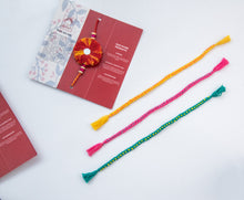 Load image into Gallery viewer, Macrame Beaded Rakhi ( Available in 3 Colours)
