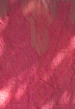 Load image into Gallery viewer, Georgette Coral Unstitched Chikankari Suit Material
