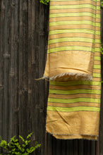 Load image into Gallery viewer, Chamakdhaari Green-Golden Beige Bhagalpuri Silk Dupatta
