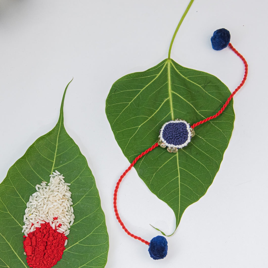 Blueberry Fullmoon Sequins Rakhi